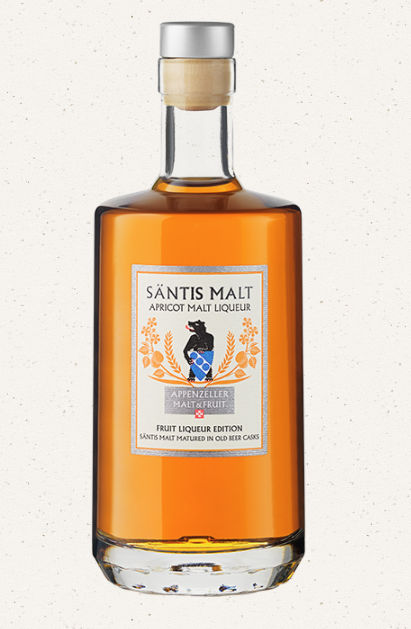 Säntis Malt Apricot Malt Likör Miniatur 5 cl