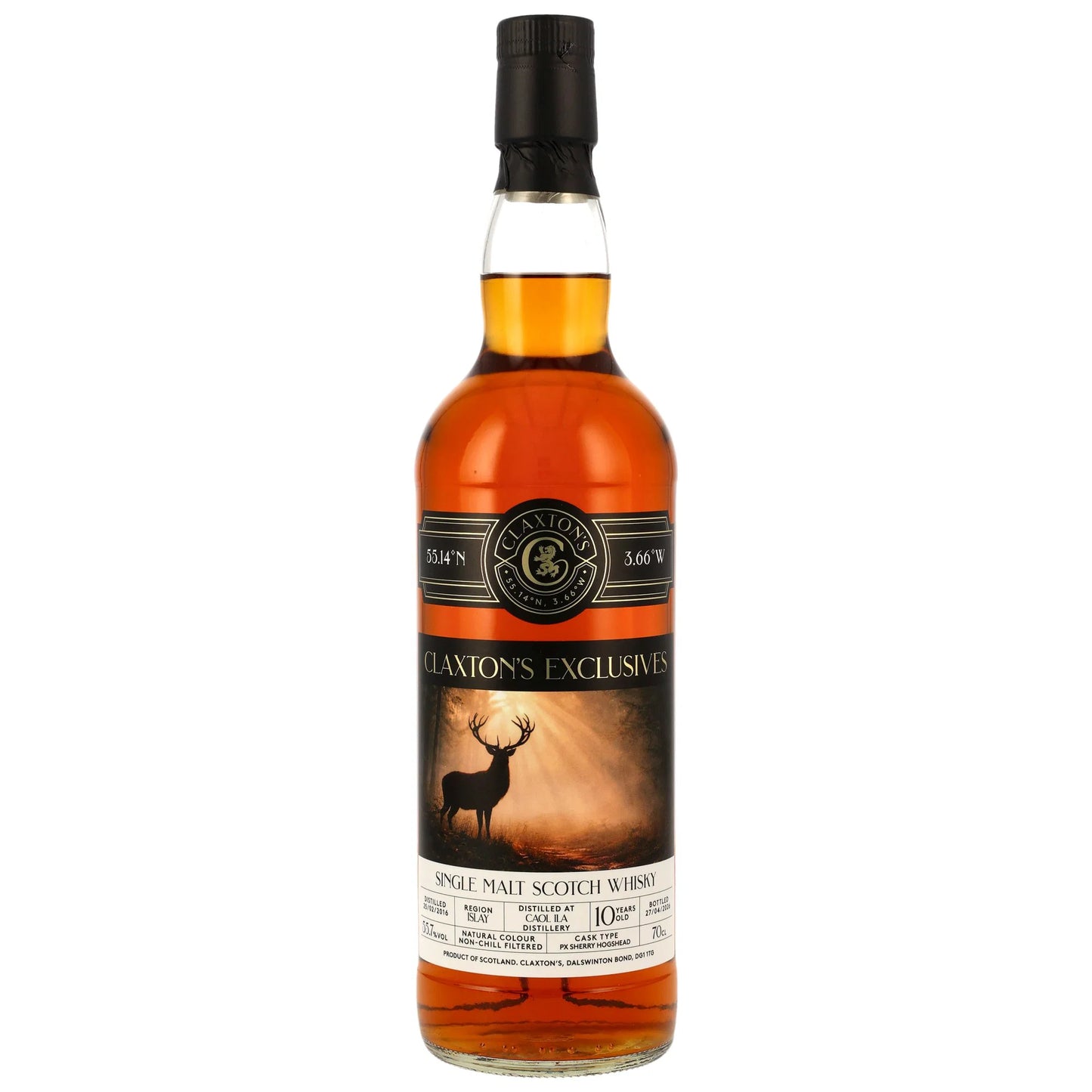 Caol Ila 2016/2026 - 10 y.o. - Single Malt Scotch Whisky - PX Sherry Cask - Claxton's
