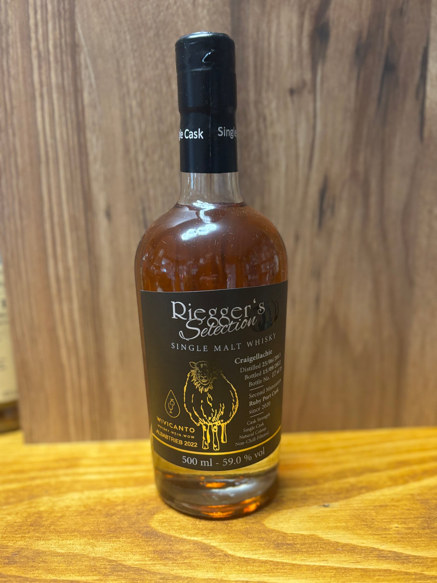 Craigellachie Rieggers Selection Wivicanto 59%