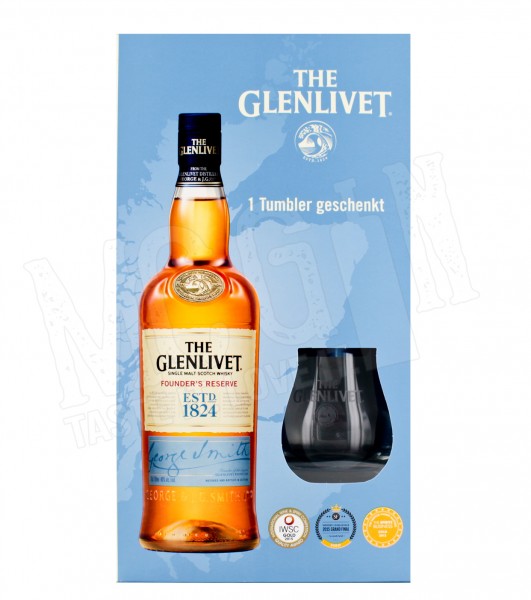 Glenlivet Founders Reserve plus Tumbler 70 cl