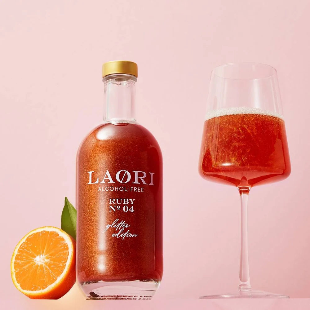 Laori Glitzer Ruby No 4 für Glitzer Spritz 0,5 L Alkoholfrei