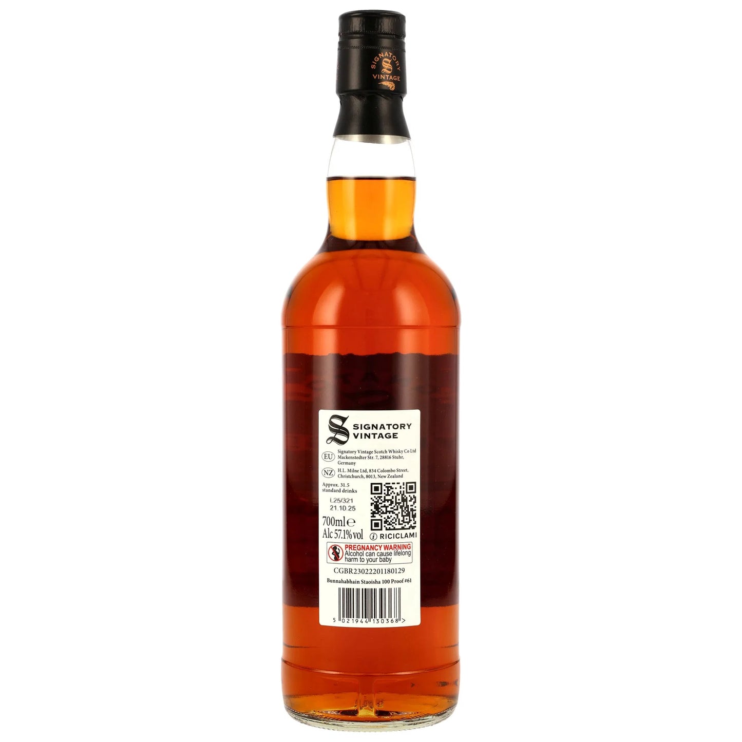 Bunnahabhain Staoisha 2014/2025 - 10 y.o. - Signatory 100 PROOF Edition #61