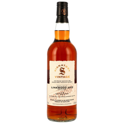 Linkwood 2012/2025 - 12 y.o. - 1st & 2nd Fill Oloroso Sherry Butts - Signatory 100 PROOF Edition #68