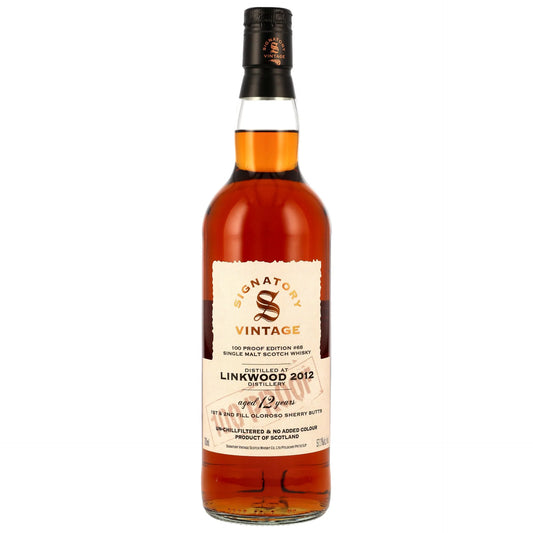 Linkwood 2012/2025 - 12 y.o. - 1st & 2nd Fill Oloroso Sherry Butts - Signatory 100 PROOF Edition #68