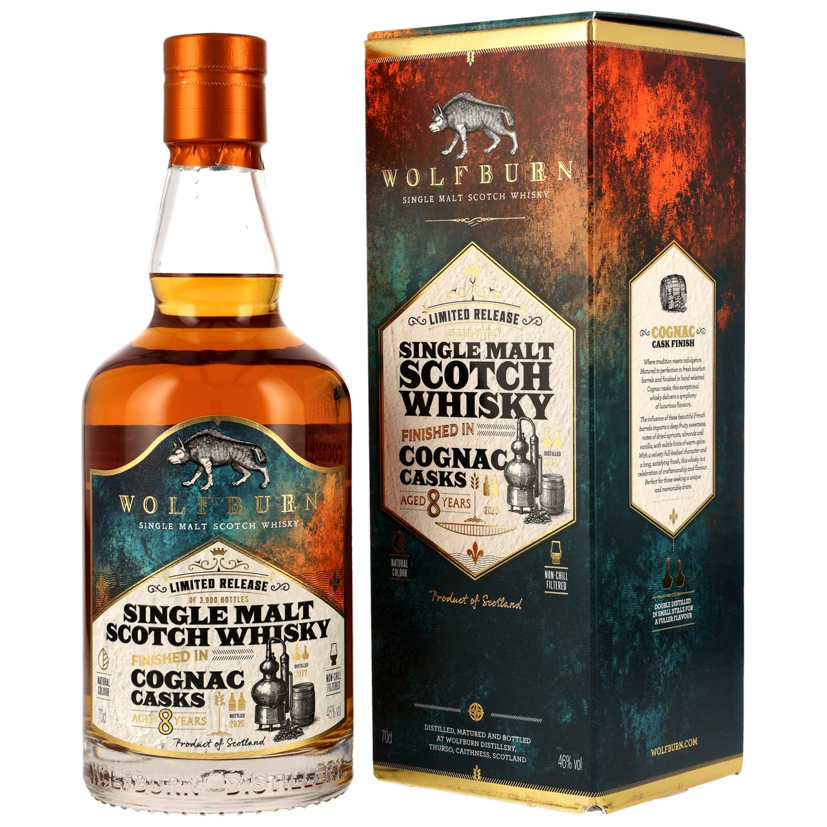 Wolfburn 2017/2025 - 8 y.o. - Cognac Cask Finish