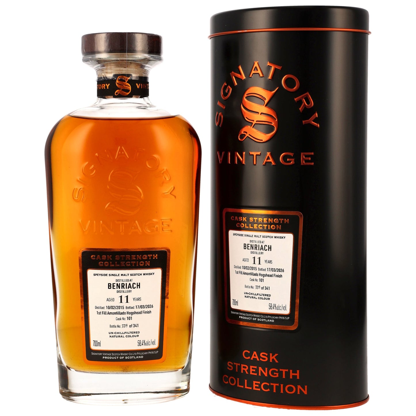 Benriach 2015/2026 - 11 y.o. - 1st Fill Amontillado Sherry Cask Finish #101 - Sig CS