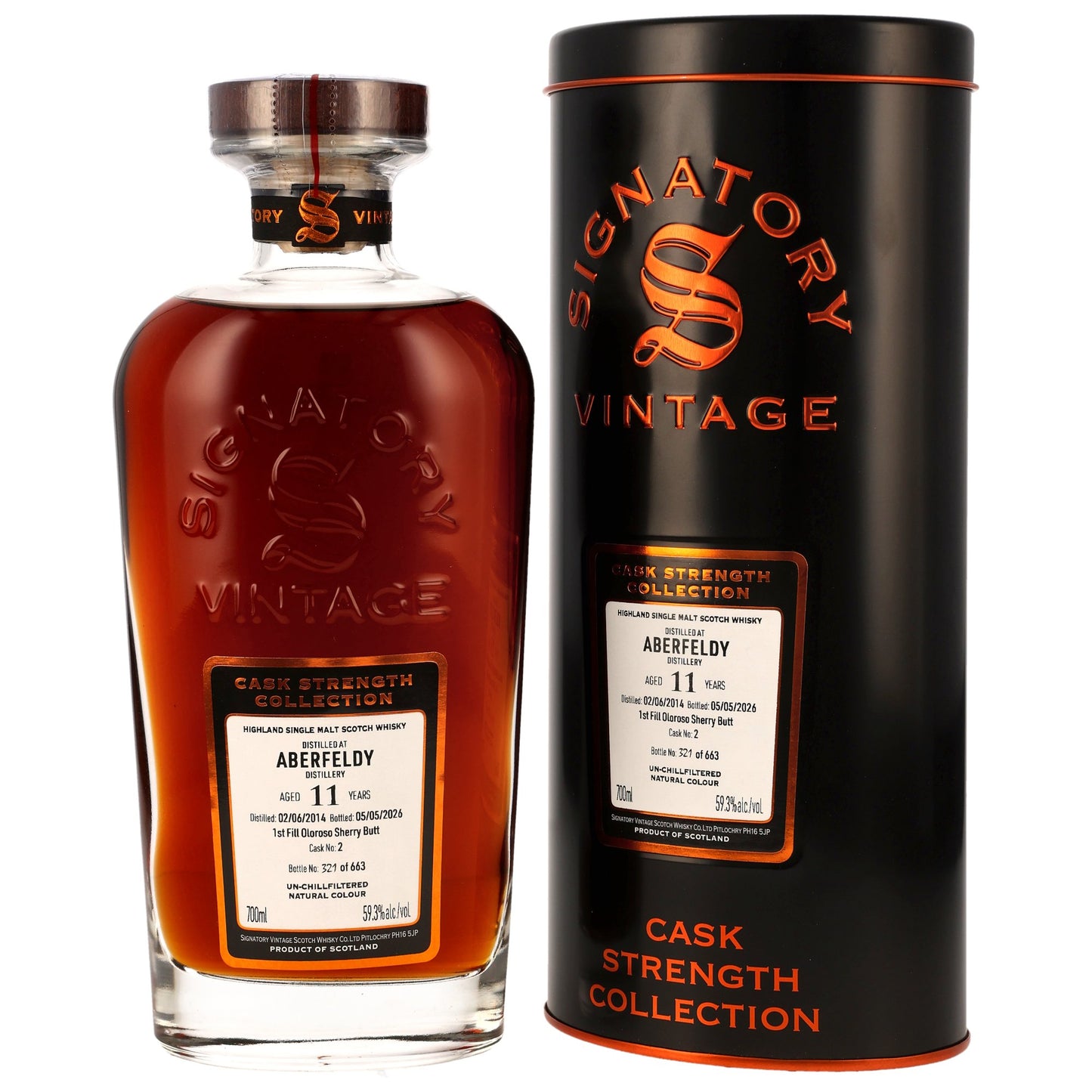 Aberfeldy 2014/2026 - 11 y.o. - 1st Fill Oloroso Sherry Butt #2 - Sig CS