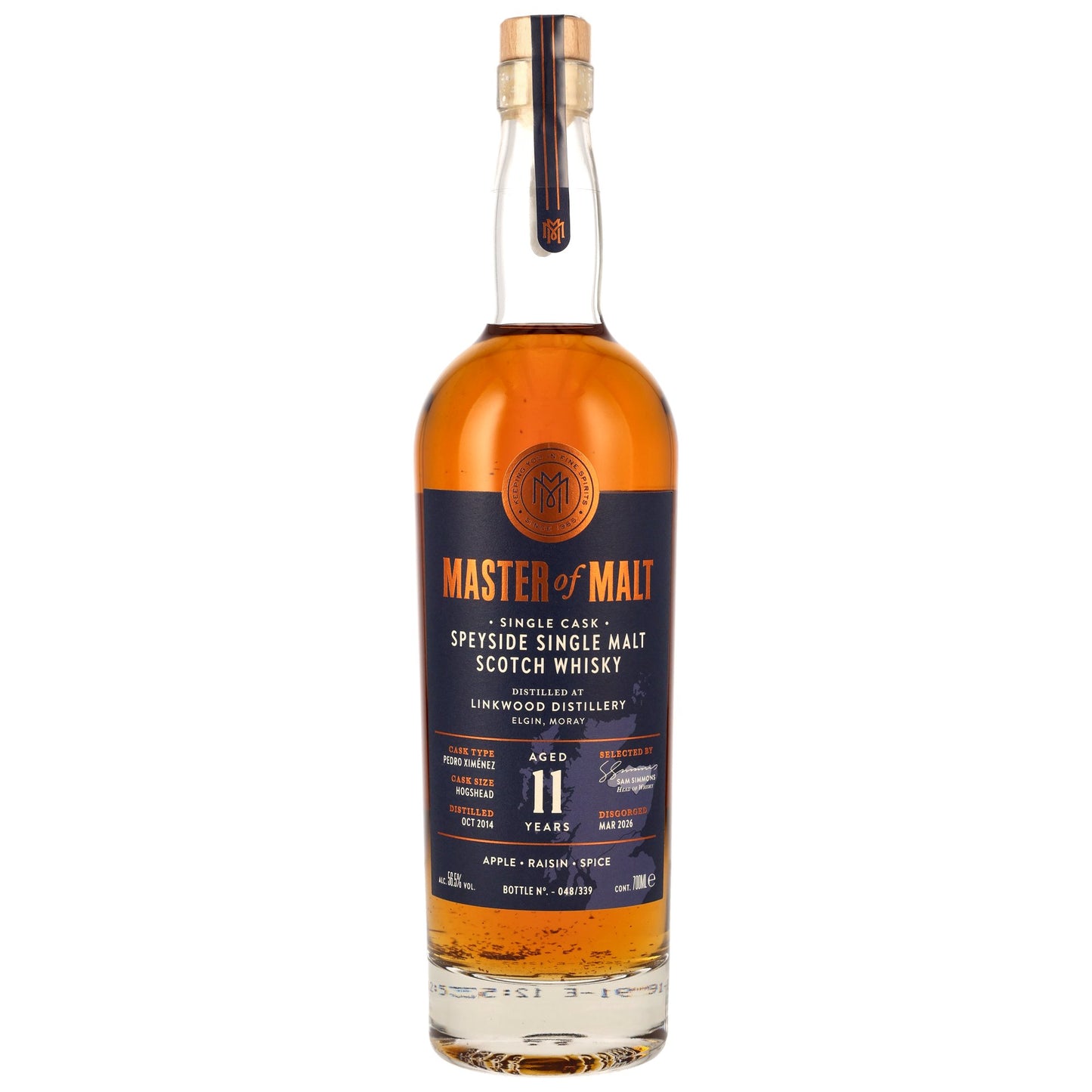 Linkwood 2014/2026 - 11 y.o. - Single Cask - PX Sherry Hogshead - Master of Malt