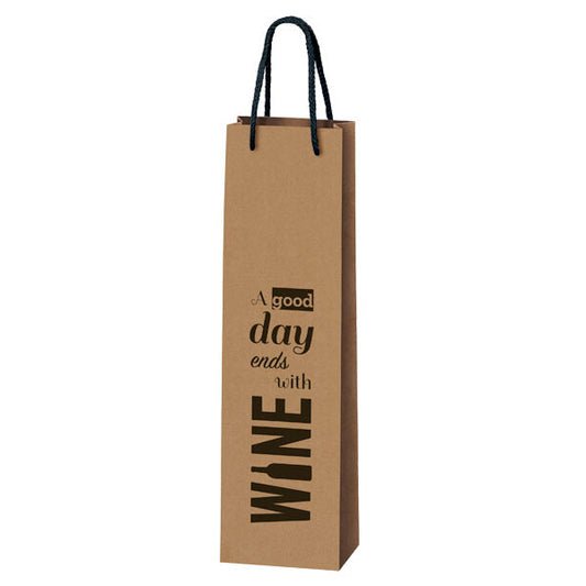 1er Kraftpapiertüte "Wine"