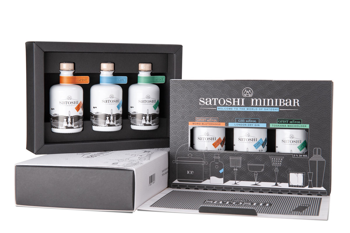 Satoshi Minibar Set 3 Stück 3 x 5 cl