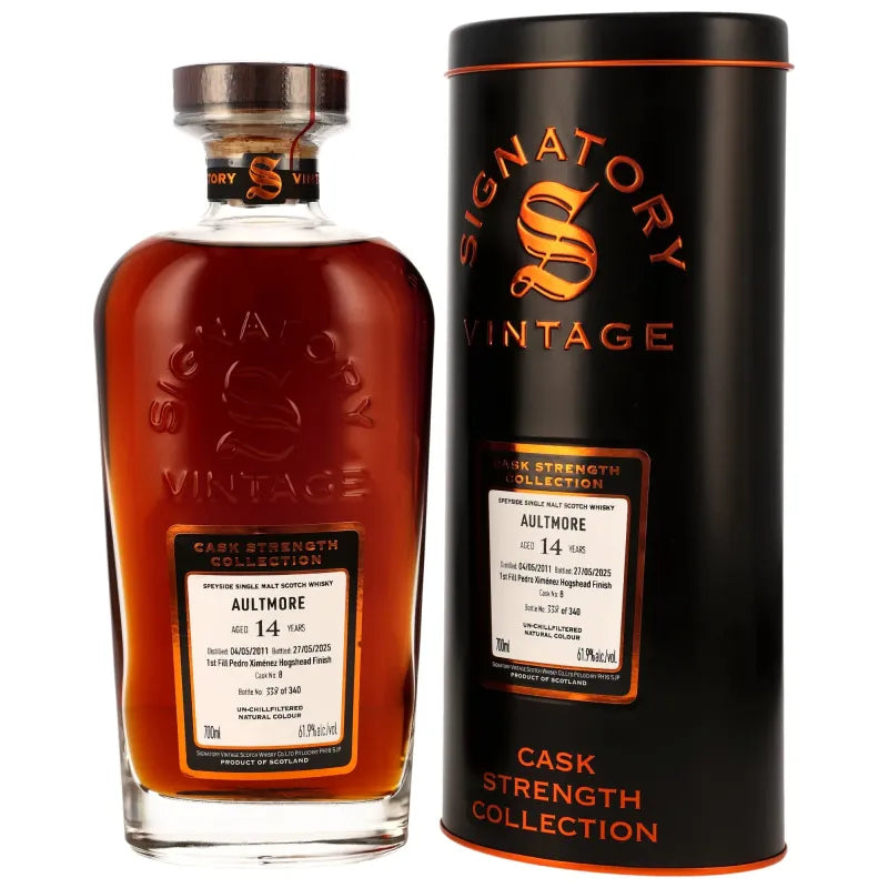 Aultmore 2011/2025 - 14 y.o. - 1st Fill PX Hogshead Finish #8 - Sig CS