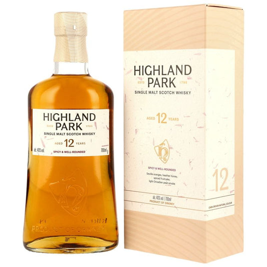Highland Park 12 Jahre Single Malt Whisky 0,7 ltr