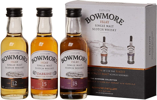 Bowmore Whisky Collection mit 12y/15y/18y 3x 50 ml