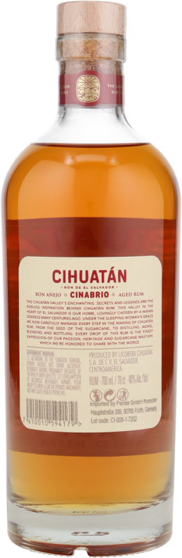 Cihuatán Cinabrio 12YO in GP 40% 0.7l