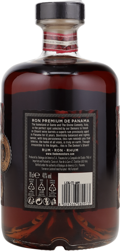 The Demon's Share 12Y Chianti Rum aus Panama in GP 41%