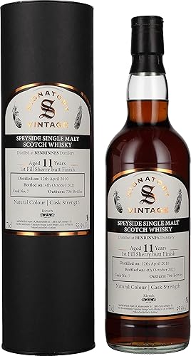 Signatory Vintage BENRINNES 11 Years Old Speyside Single Malt Cask Strength 70 cl