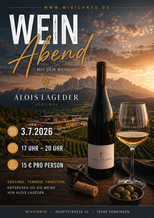 Weinabend mit dem Weingut Alois Lageder aus Südtirol
