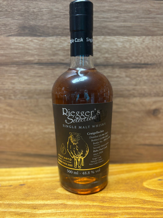 Craigellachie Rieggers Selektion Wivicanto Albabtrieb  48,8%