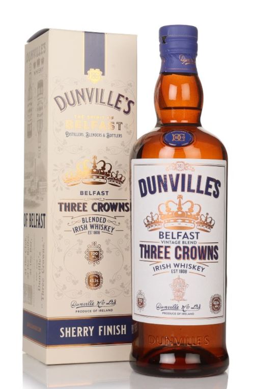 Dunville's Three Crowns Irish Whiskey - 70 cl