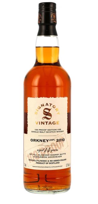 Orkney (HP) 2010/2025 - 14 y.o. - Signatory 100 PROOF Edition #38 70 cl