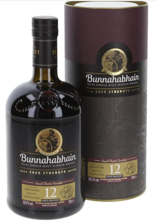 Bunnahabhain 12 Years Cask Strength 2023 60,1% 70 cl