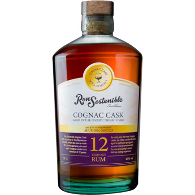 Ron Sostenible 12 YO Cognac Cask - Dark Rum 0,7L