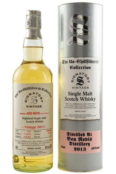 Signatory Vintage 2013 Ben Nevis Un-Chillfiltered 0,7l 46%