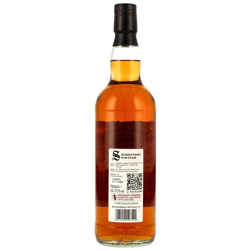 Bunnahabhain 2016/2024 - 8 y.o. - Signatory 100 PROOF Edition #31 70 cl