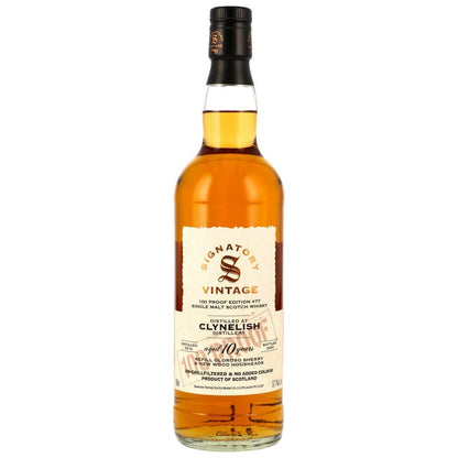 Clynelish 2016/2026 - 10 y.o. - Refill Oloroso Sherry & New Wood Casks - Signatory 100 PROOF Edition #77 0.7L