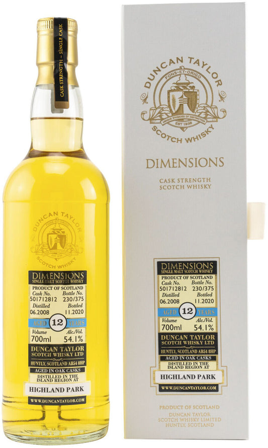 Highland Park 12 Dimensions 70 cl
