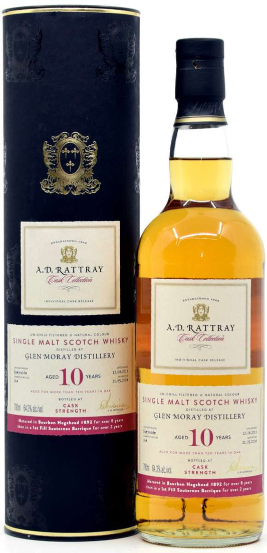 Glen Moray 10 Jahre 2013/2024 Sauternes Cask A.D. Rattray 70 cl